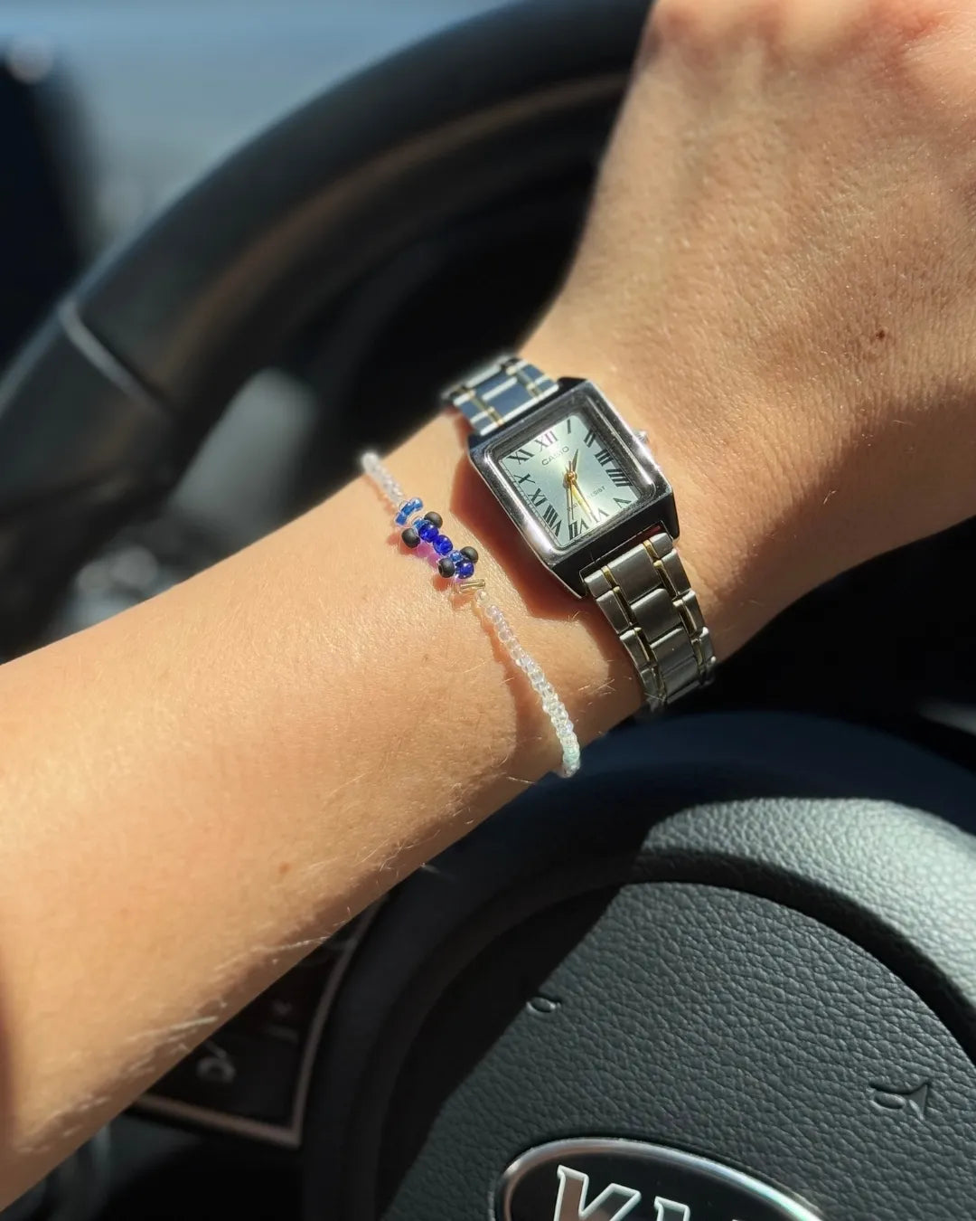 blue | williams-inspired race car bracelet