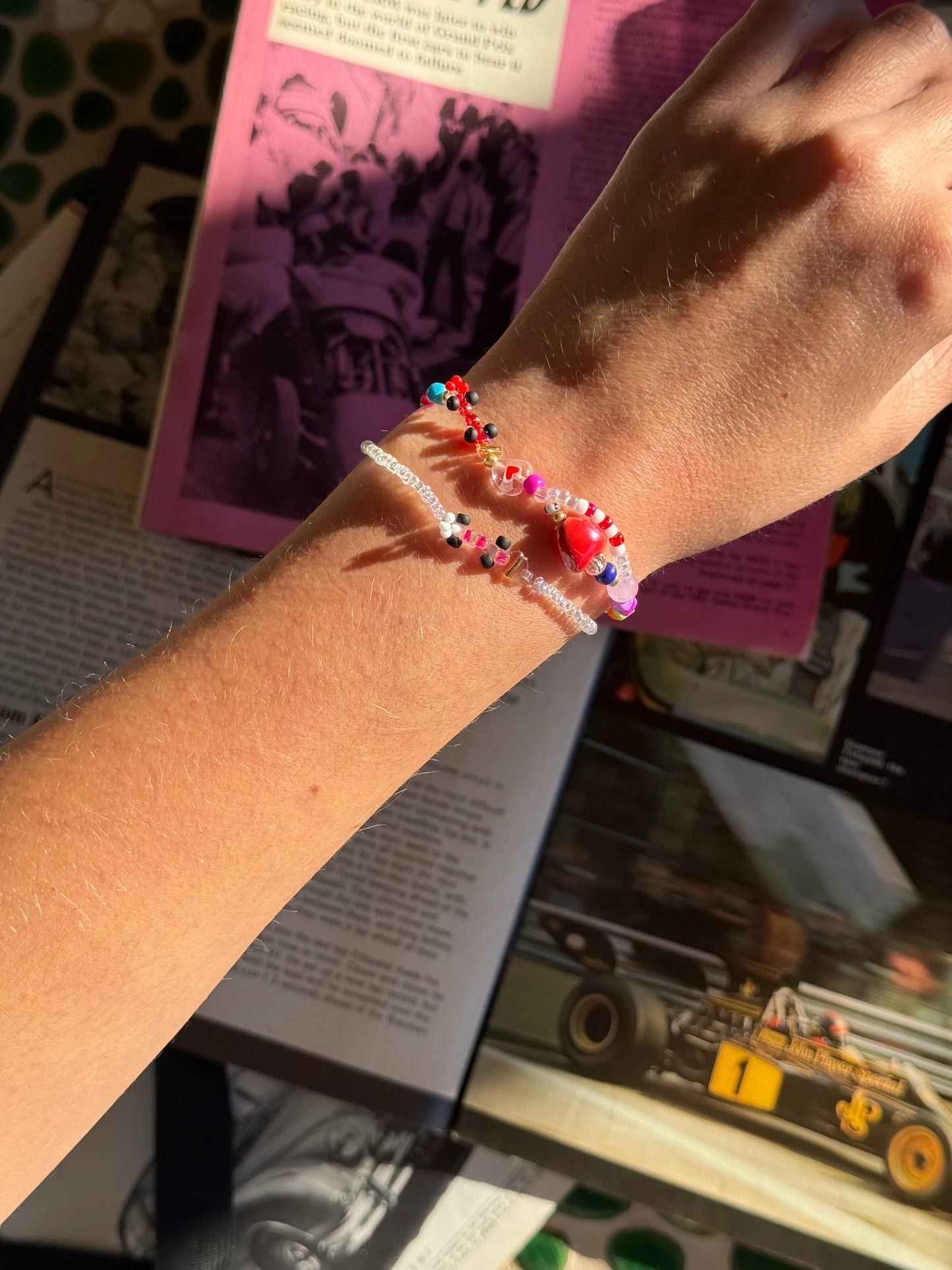 pink miami livery | VCARB-inspired race car bracelet