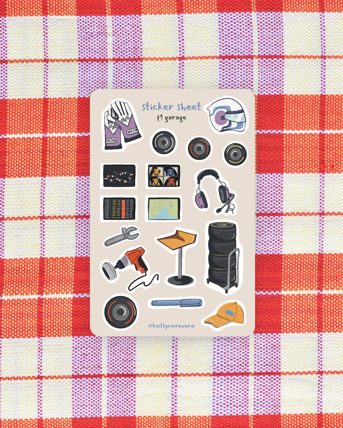 'pit lane' | sticker sheet
