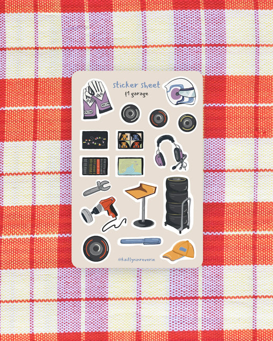 'pit lane' | sticker sheet