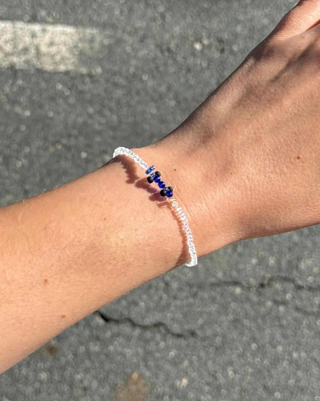 blue | williams-inspired race car bracelet