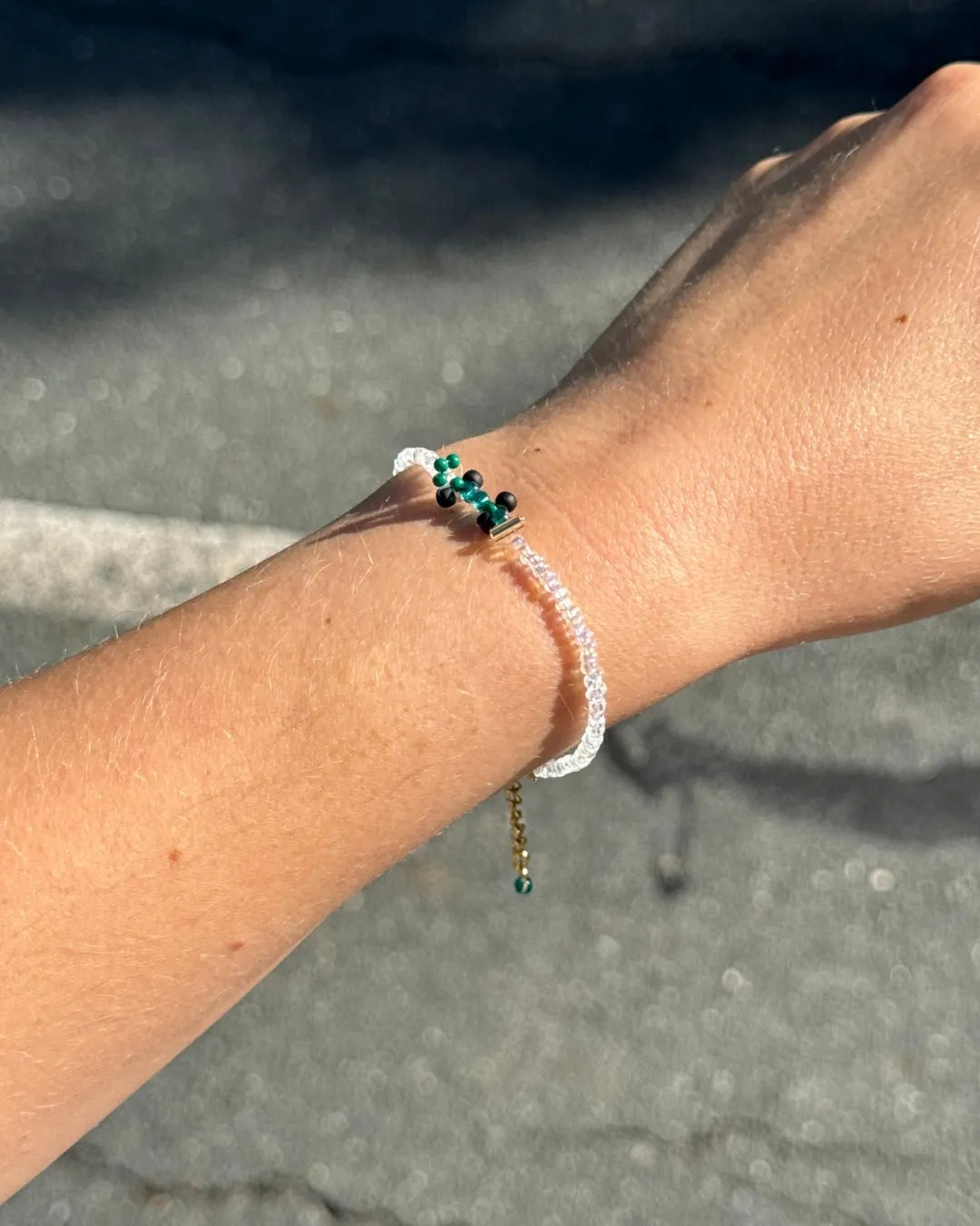 green | aston martin-inspired race car bracelet