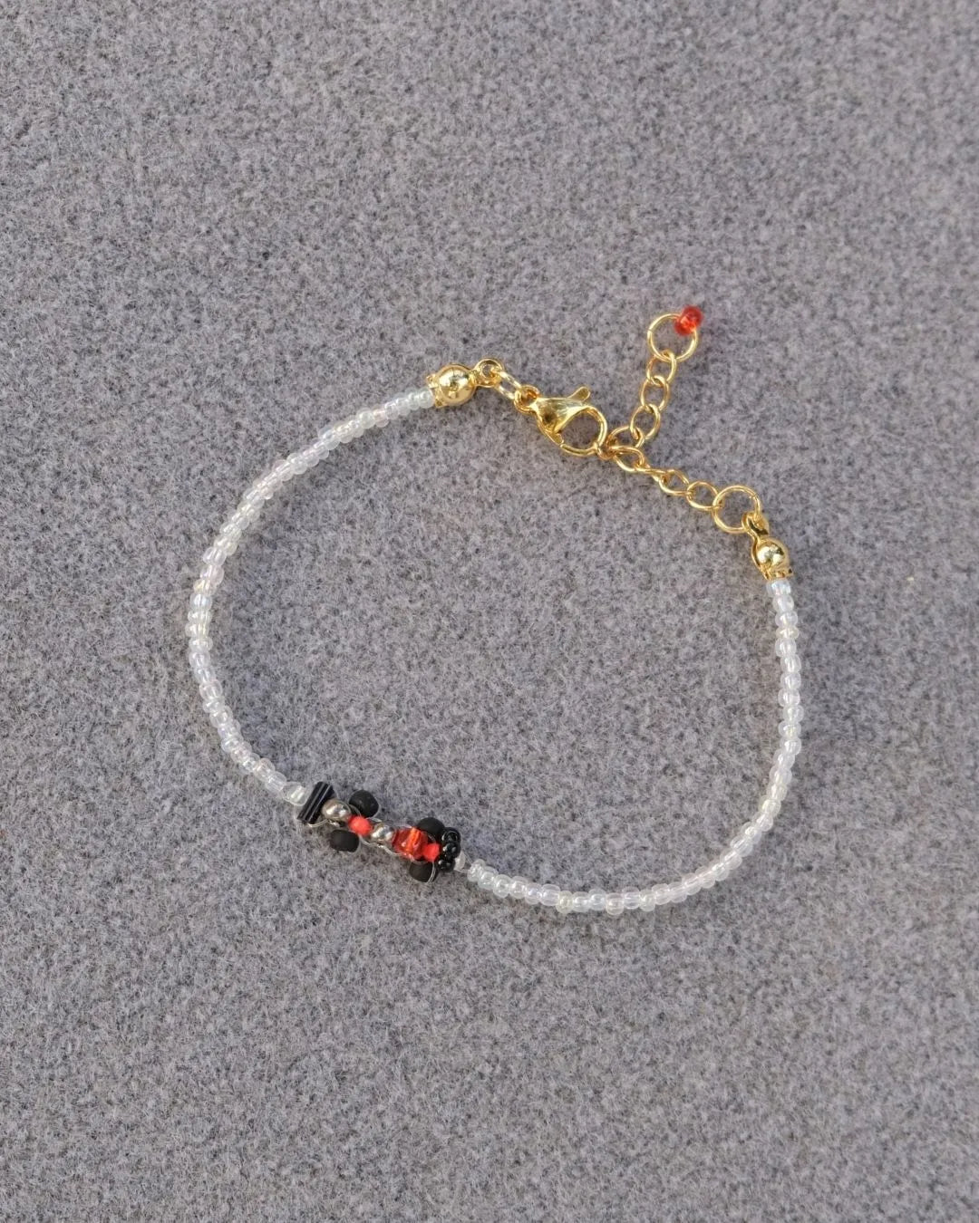 silver + orange 'on-track' livery | audi-inspired race car bracelet