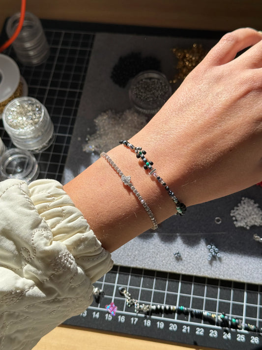 silver 'sunday feeling' bracelet | mercedes-inspired race car bracelet