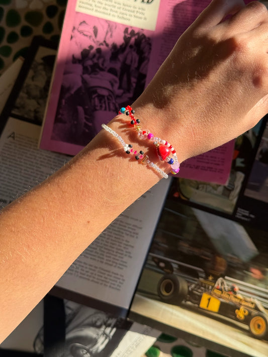 race 'chaos' bracelet (choose your team) | motorsport-inspired race car bracelet