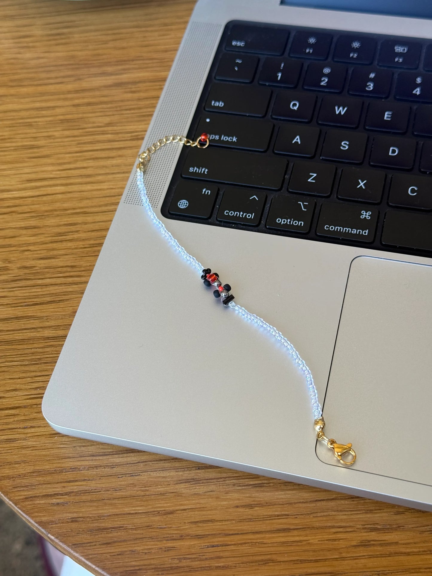 silver + orange 'on-track' livery | audi-inspired race car bracelet