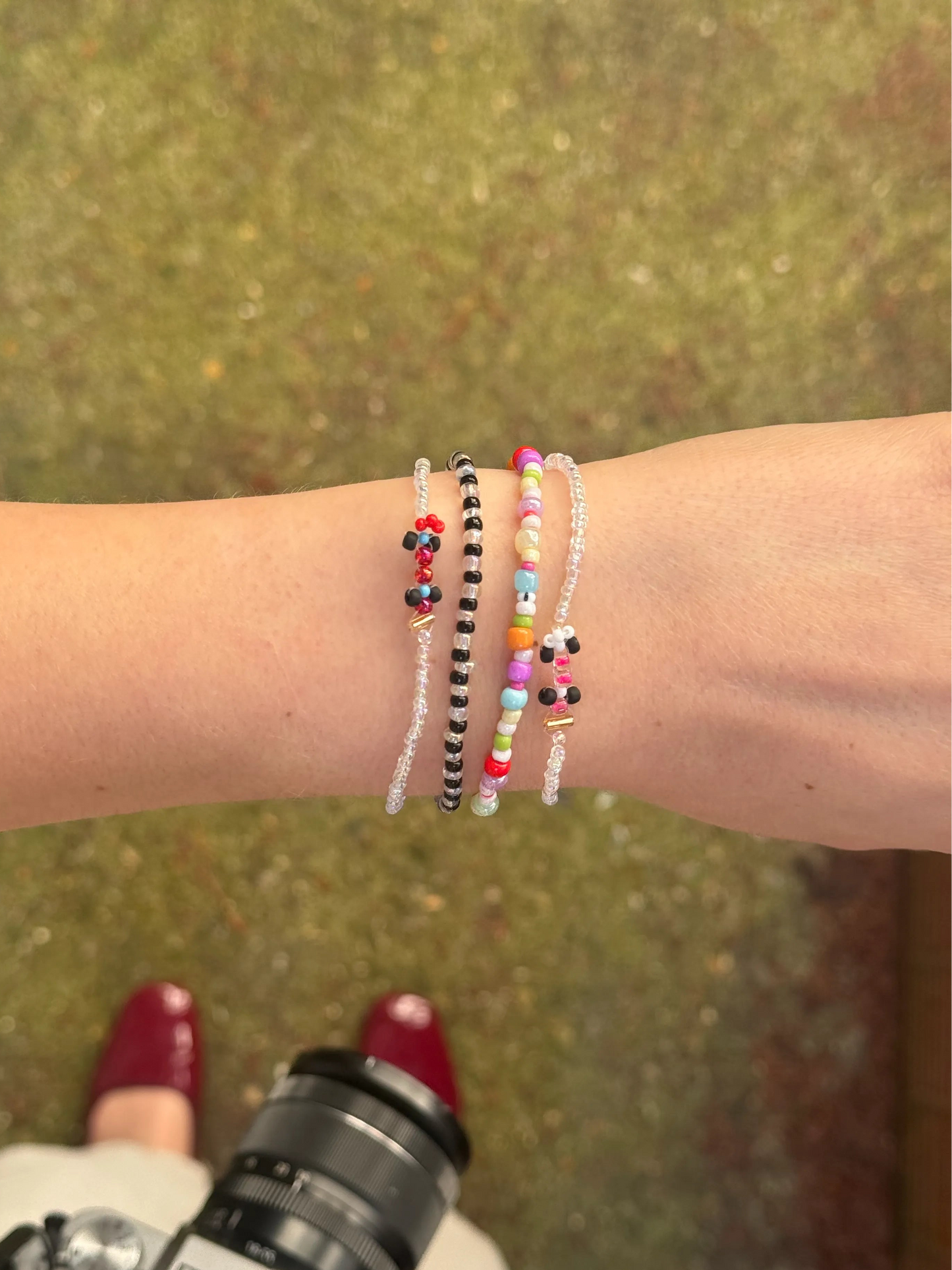 red + heritage blue livery | ferrari-inspired race car bracelet