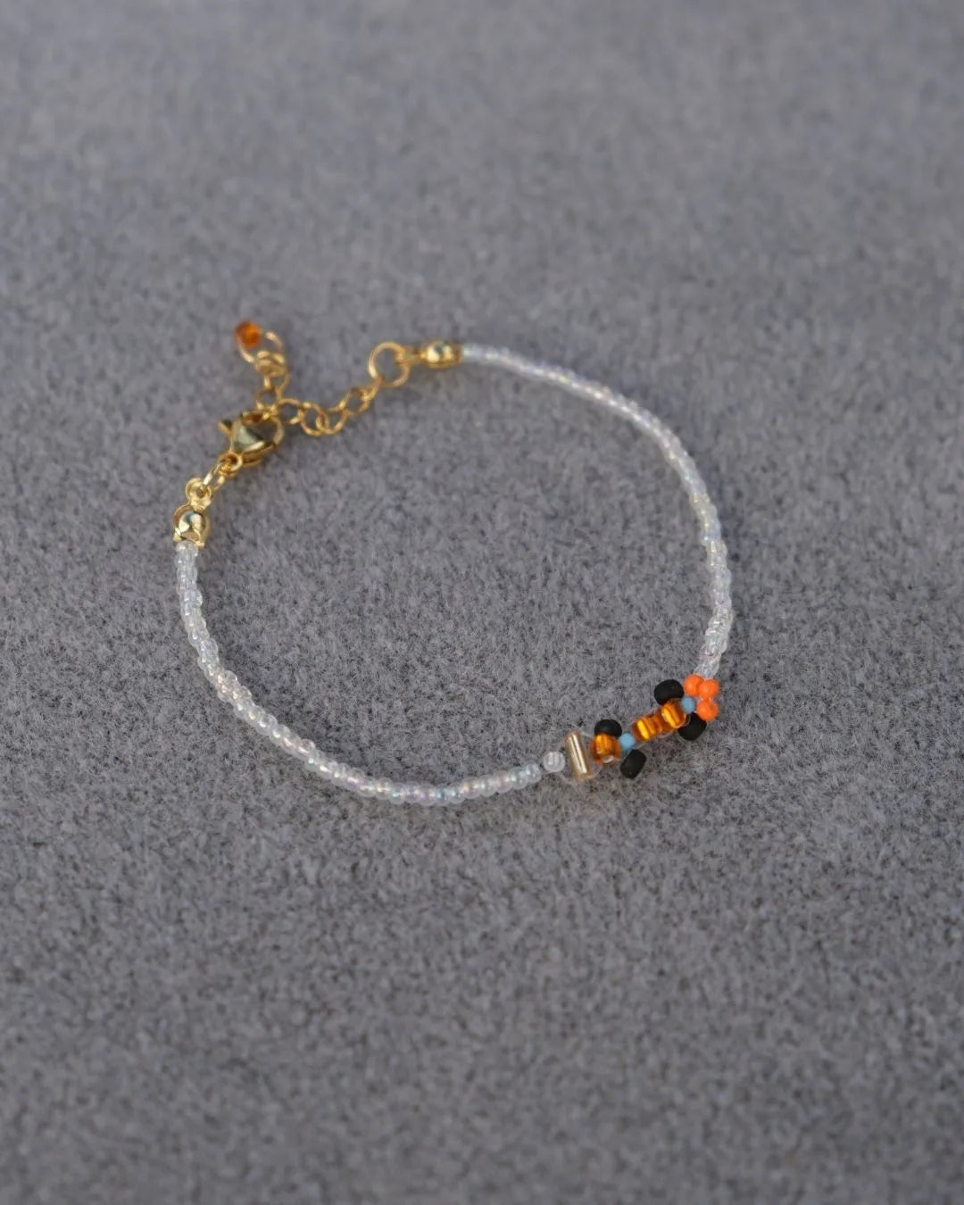 orange + blue livery | mclaren-inspired race car bracelet