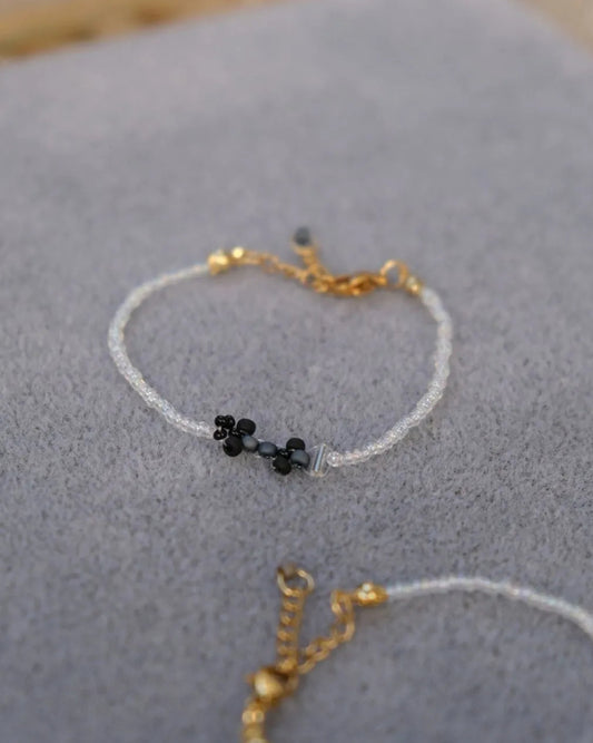 black carbon livery | mercedes-inspired race car bracelet