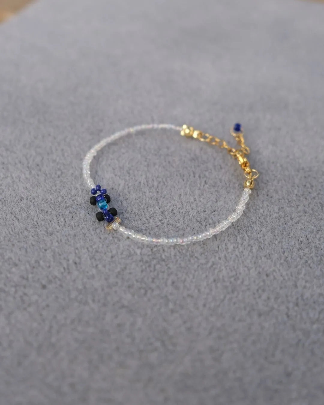blue 'on-track' livery | williams-inspired race car bracelet