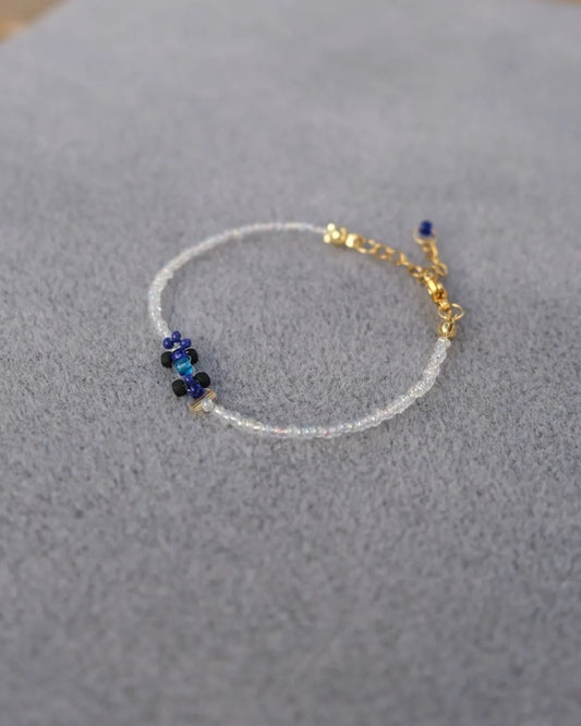 blue 'on-track' livery | williams-inspired race car bracelet
