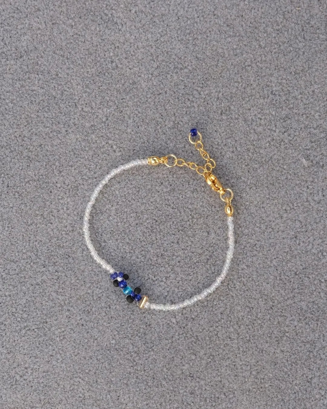 blue 'on-track' livery | williams-inspired race car bracelet